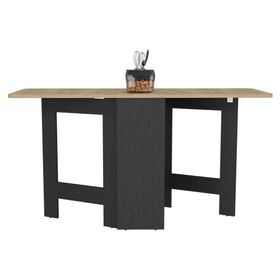 Mesa abatible Compact 78.6x60x149.2 cm wengué/macadamia