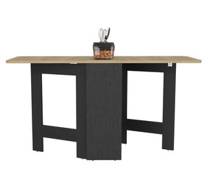 Mesa abatible Compact 78.6x60x149.2 cm wengué/macadamia