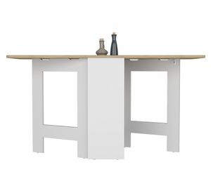 Mesa abatible Compact 78.6x60x149.2 cm blanco/macadamia
