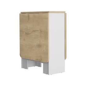 Mesa abatible Compact 78.6x60x149.2 cm blanco/macadamia