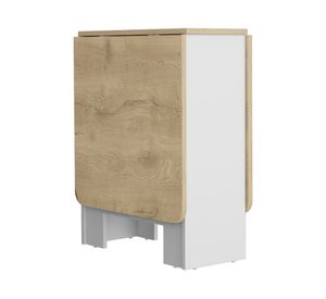 Mesa abatible Compact 78.6x60x149.2 cm blanco/macadamia