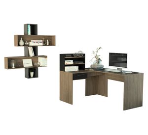 Escritorio 2L + wall 2B Bilbao miel/wengue