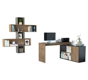 Escritorio 1L + wall 2B Bilbao miel/wengue