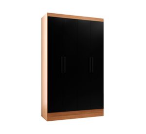 Clóset 4 puertas Ámbar negro/café