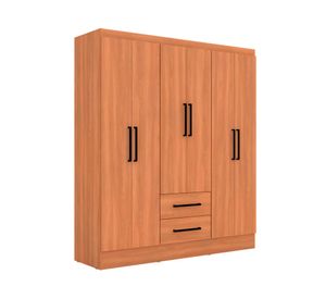 Clóset 6 puertas 2 cajones Ámbar café