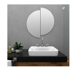 Espejo dividido Rimini 60x60x0.4 cm