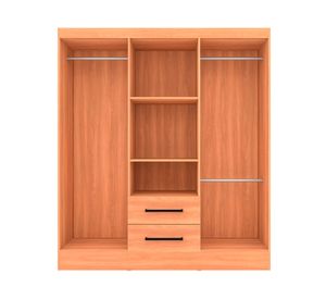 Clóset 6 puertas 2 cajones Ámbar café