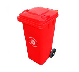 Contenedor de basura 360lt 114x71.70x85.50 cm rojo