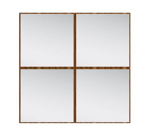 Espejo Sibari con marco madera 94x94x1.9 cm