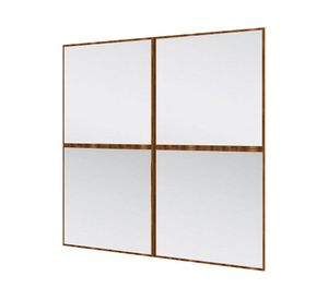 Espejo Sibari con marco madera 94x94x1.9 cm