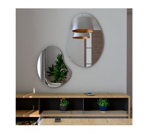 Set 2 espejos decorativos irregular Leo