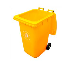 Contenedor basura 240 litros amarillo
