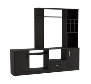 Centro entr. Bar + bar esquinero + biblioteca escalera Beijing wengue