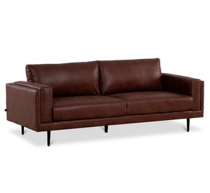 Sofá 3 cuerpos Martín Badlands café oscuro