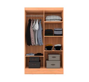 Clóset 4 puertas Ámbar blanco/café