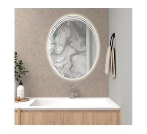 Espejo ovalado Zahara 70x55x3.4 cm