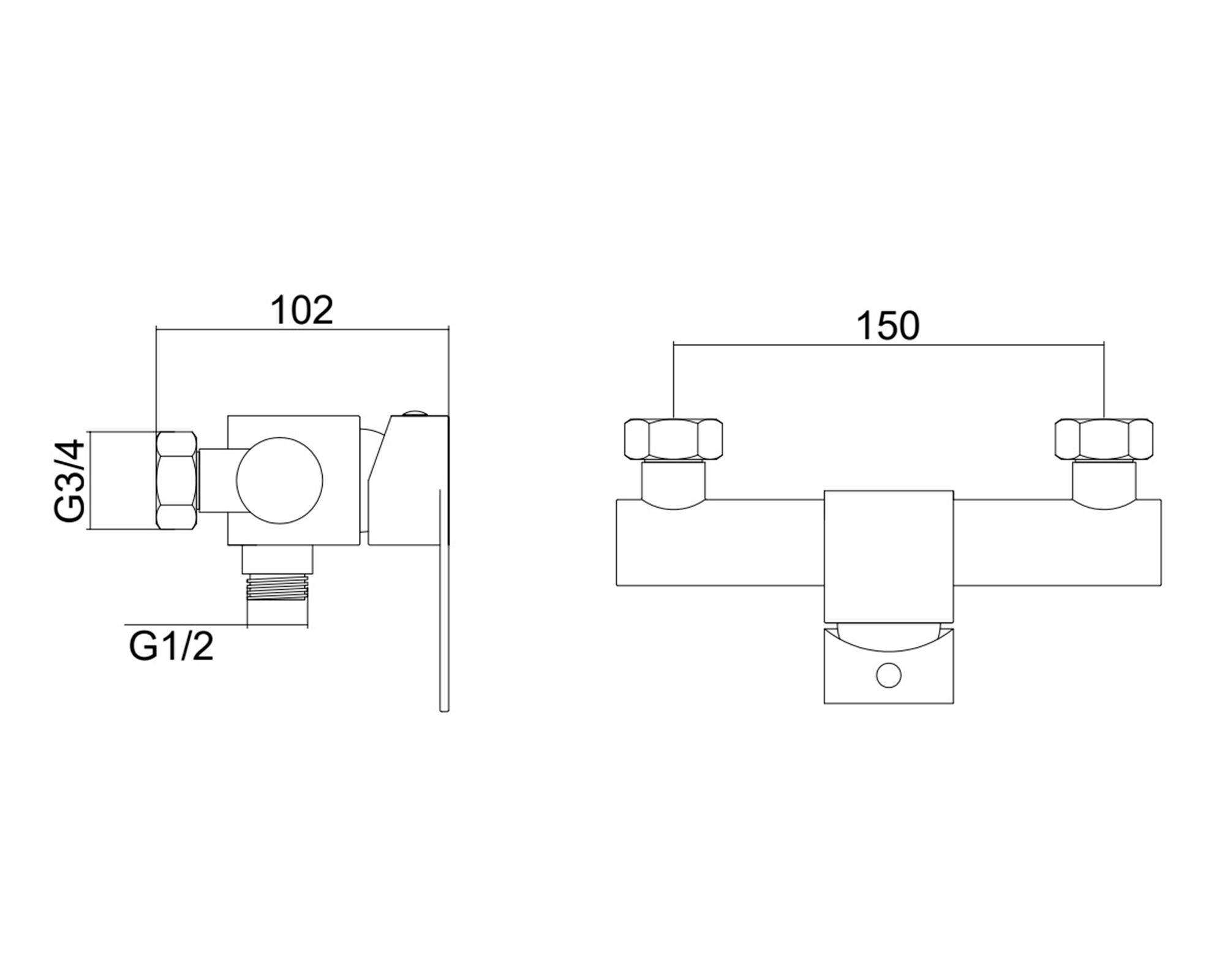 Monomando Ducha Cantabria Tebisa