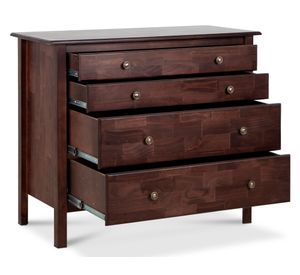 Cómoda 4 cajones Berlin café oscuro