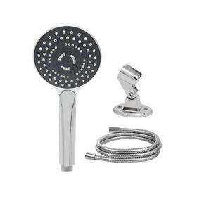 Juego de ducha Rimini 1F gris cromado