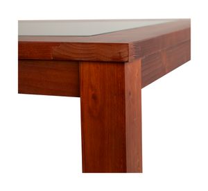 Comedor 6 sillas rectangular Ñuble caramelo/ chocolate