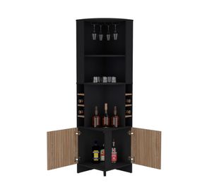 Bar esquinero Funes 2 puertas wengue