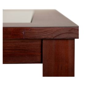 Comedor 6 sillas rectangular Ñuble chocolate/PU chocolate