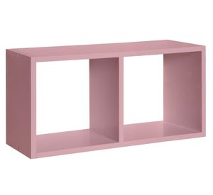 Repisa doble Serenity rosado 24.5x48x15 cm