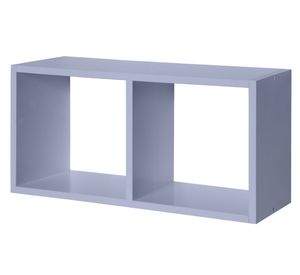 Repisa doble Serenity azul 24.5x48x15 cm