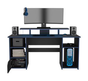 Escritorio gamer Keria wengue 1 puerta