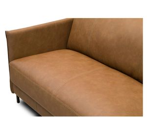 Sofá 3 cuerpos Chabli cuero café