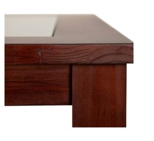 Comedor 6 sillas rectangular Ñuble chocolate/beige