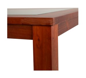 Comedor 6 sillas rectangular Ñuble caramelo/beige