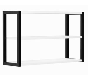 Repisa pared Berlín blanco/negro 40x64x20 cm