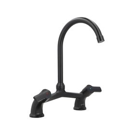 Monomando lavaplatos Bogen negro mate