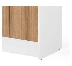 Escritorio 2 puertas School café 110x126x45 cm