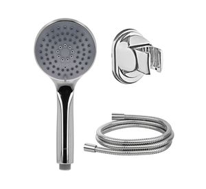 Juego de ducha Cascia 3F gris cromado