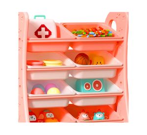 Estante Sunny 8 cajas rosado 100x92x38 cm