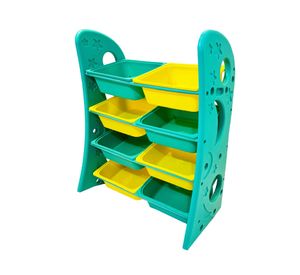 Estante Sunny 8 cajas azul 100x92x38 cm