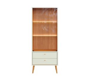 Vitrina Salvador blanco/canela