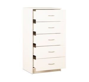 Cómoda 5 cajones blanco