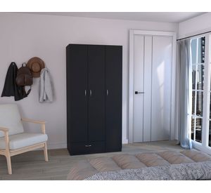 Armario 1 cajón Z-90 wengué 184.6x90x47.3 cm