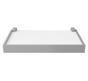 Repisa Duetto blanco/gris 4x40x20 cm