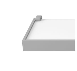 Repisa Duetto blanco/gris 4x40x20 cm