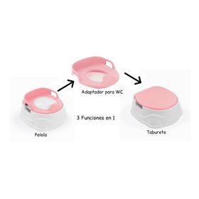 Pelela aprendizaje 3 en 1 rosado