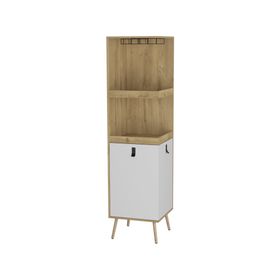 Bar esquinero 2 puertas Huna macadamia/blanco