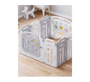 Corral infantil Sunny gris 68x105x108 cm