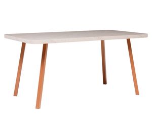 Juego de comedor 6 personas rectangular Palmas canela avellana