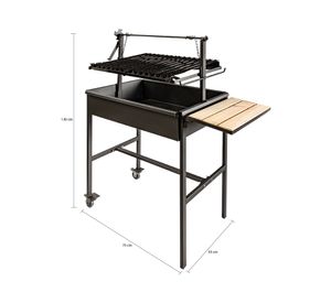 Parrilla a carbón Lican gris