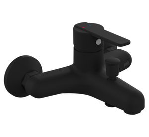 Monomando de tina ducha Dallas negro mate