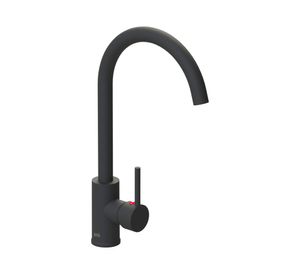 Monomando lavaplatos Oregón cuello cisne negro mate